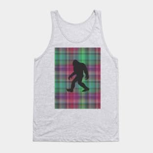 Bigfoot on Plaid Tank Top